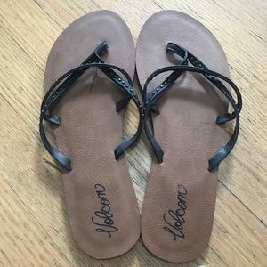 Volcom surfer girl studded beach sandals 8.5